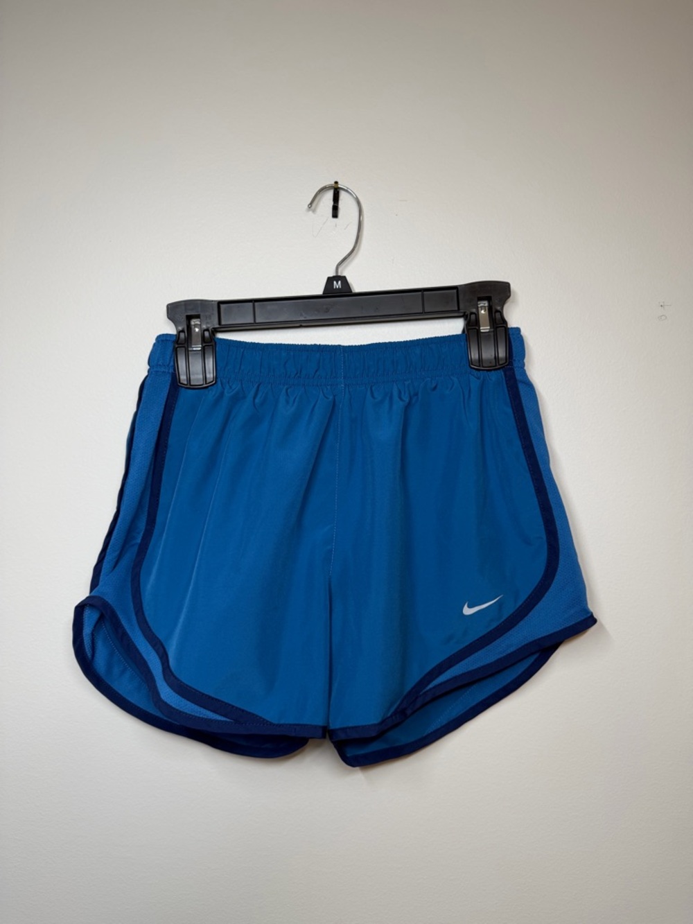Nike Women's Royal Blue Athletic Running Shorts with Dark Trim
